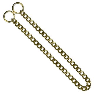 KH Strypkedja, mässing, vridna korta länkar, 4.0mm x 85cm