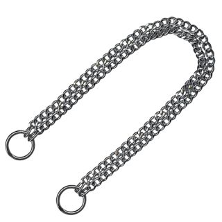 KH Strypkedja, platta länkar, dubbla rader, förkromat stål, 2.5mm x 65cm