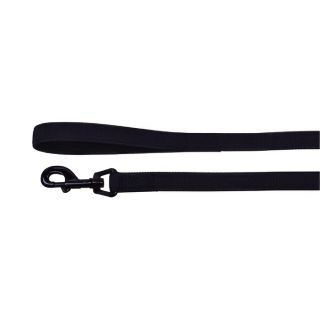 Anti-slip Svart syntetkoppel med svart friktionsgummi, 2m X 20mm, 2,6mm tjockt. Svartlackerad karbinhake.